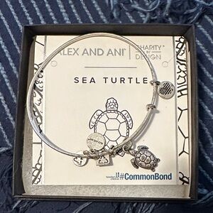 Alex and Ani Silver Sea Turtle Bangle